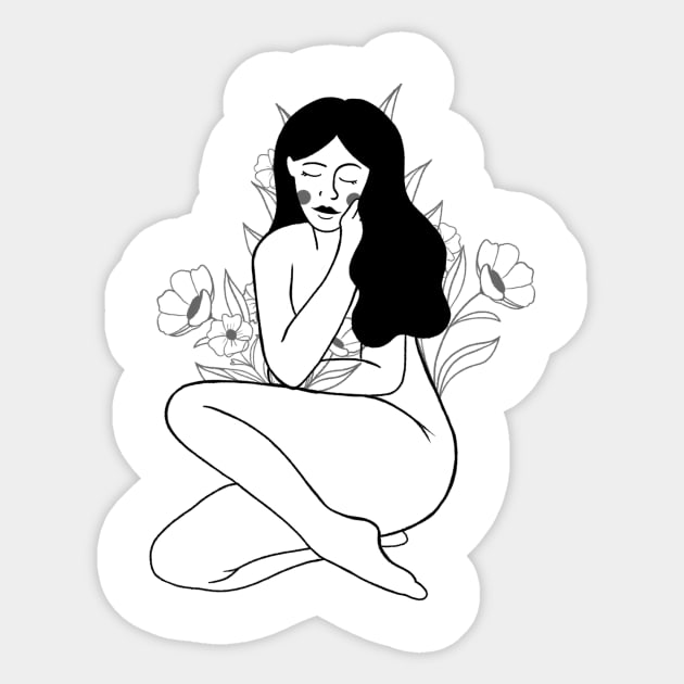 Simple Woman Design Sticker by HustleHardStore